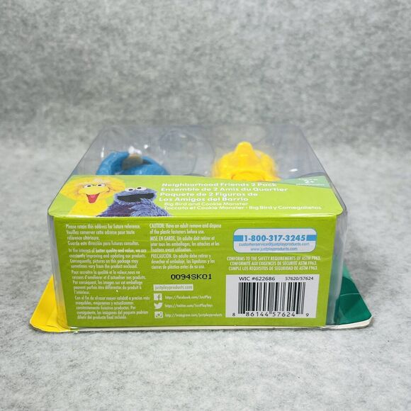 Just Play Sesame Street 2 Pack Cookie Monster & Big Bird 3" Figure Toy Set NIB‎ - Picture 4 of 8